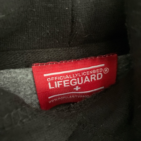 Black LIFEGUARD Hoodie Holden Beach, NC - Picture 3 of 5